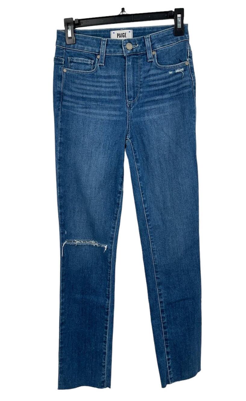 Paige Jeans Hoxton Ripped High Waist ankle slim size 25